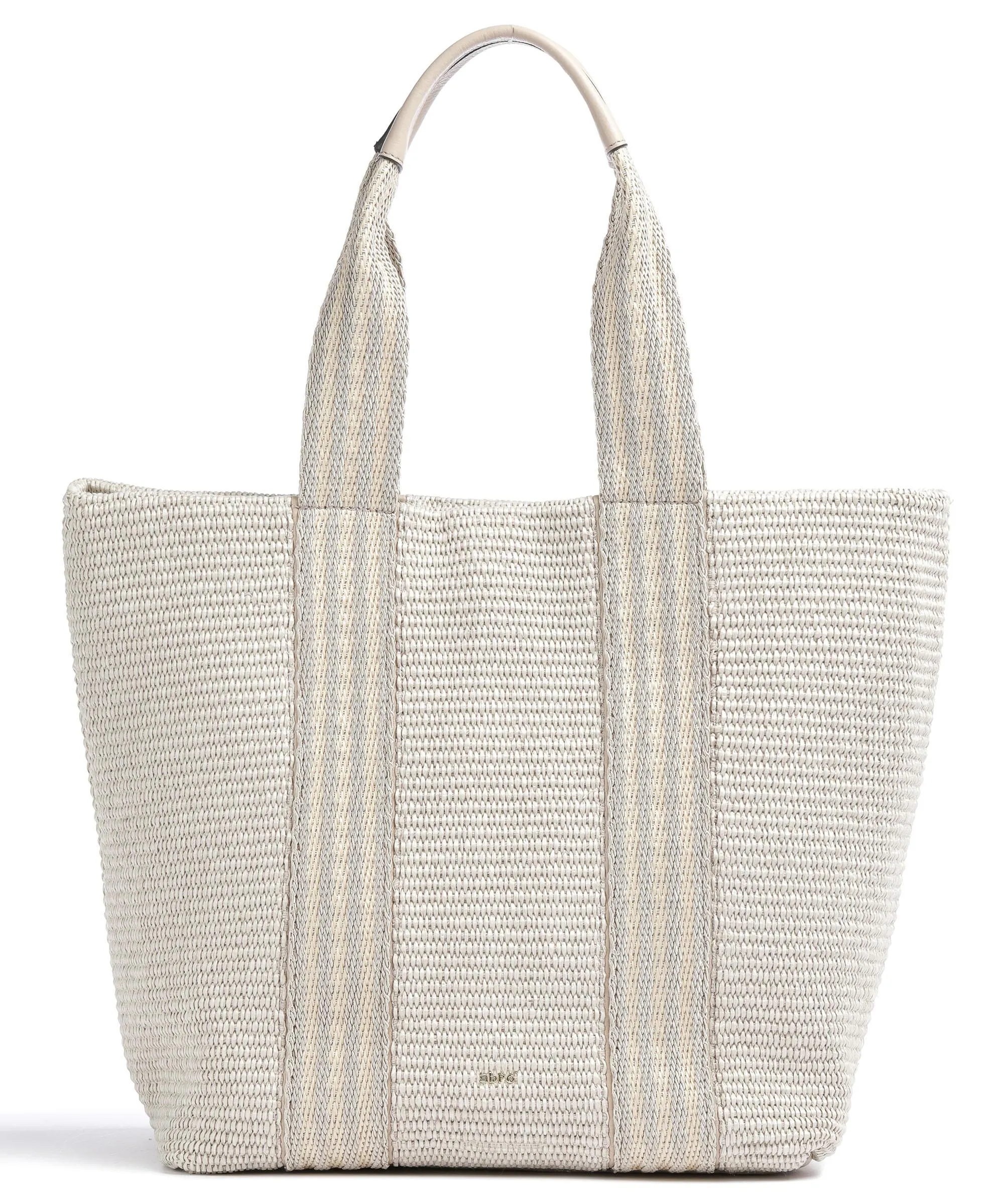  Abro Raffia Kaia Borsa shopper sintetico avorio  