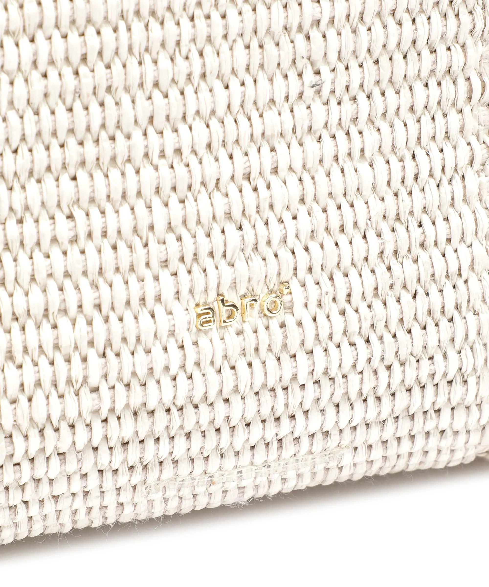  Abro Raffia Kaia Borsa shopper sintetico avorio  