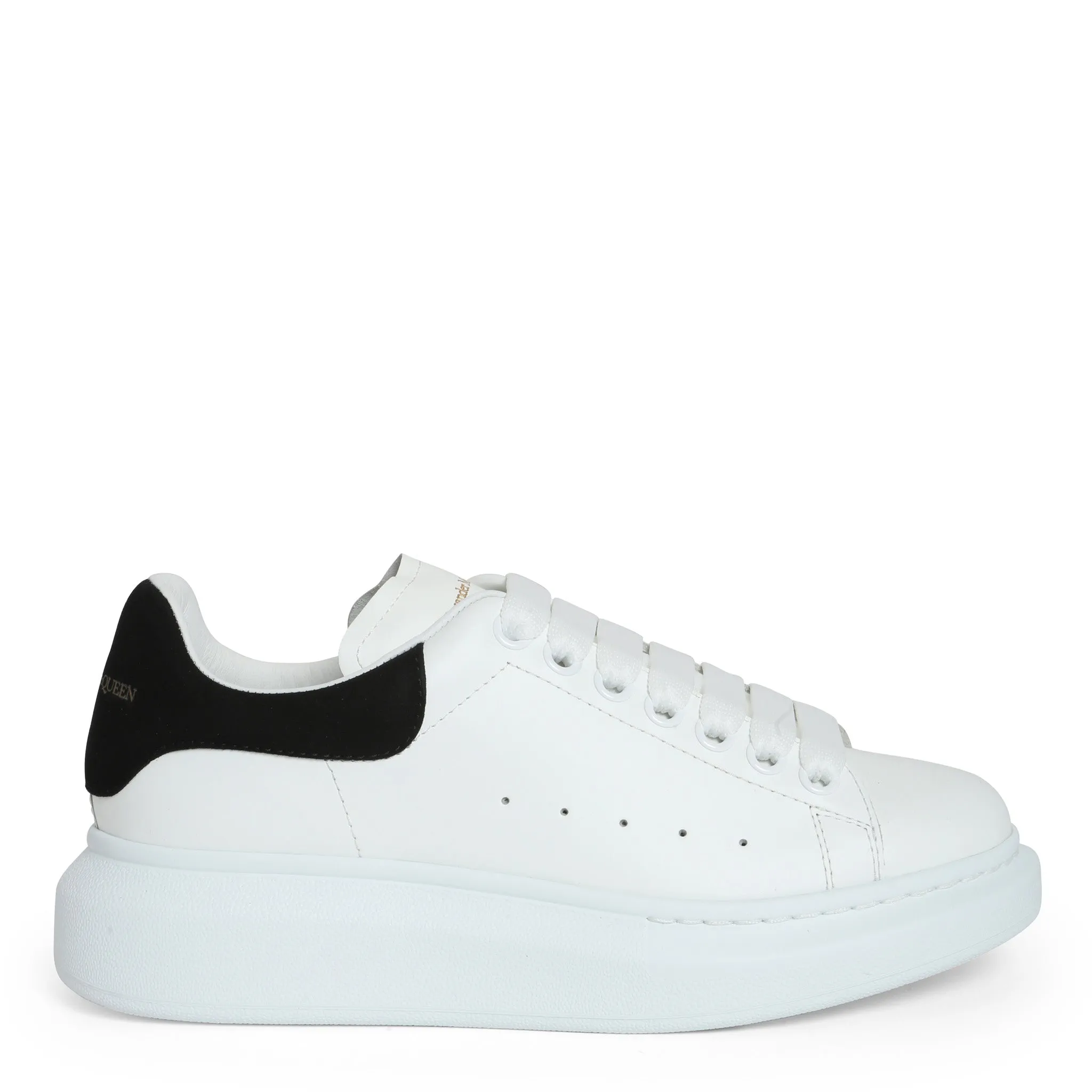 ALEXANDER MCQUEEN  Sneakers oversize in pelle bianca