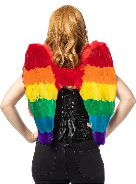 Ali arcobaleno multicolore