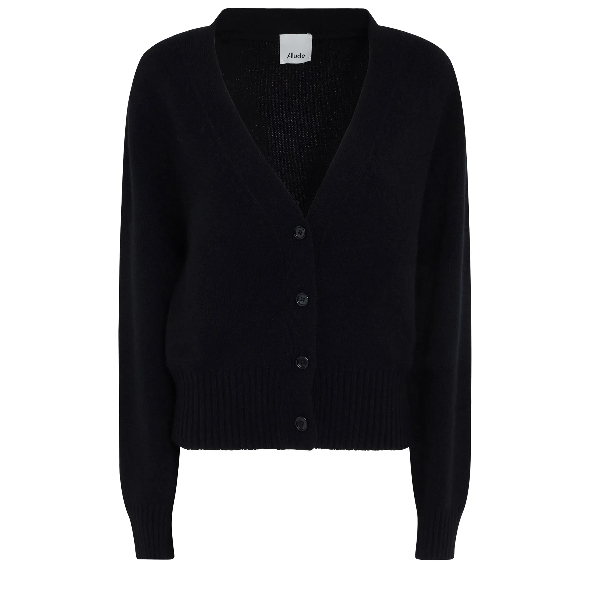 ALLUDE  Cardigan in cashmere nero