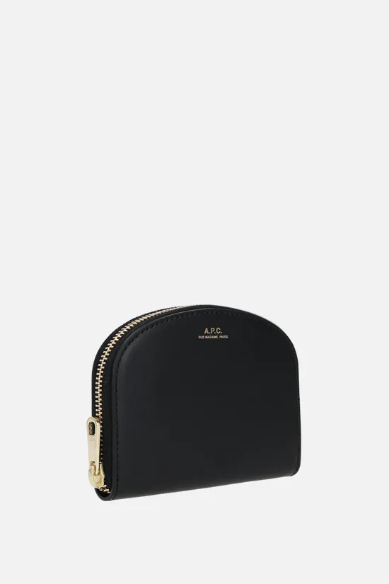 A.P.C. portafogli Demi-Lune in pelle liscia