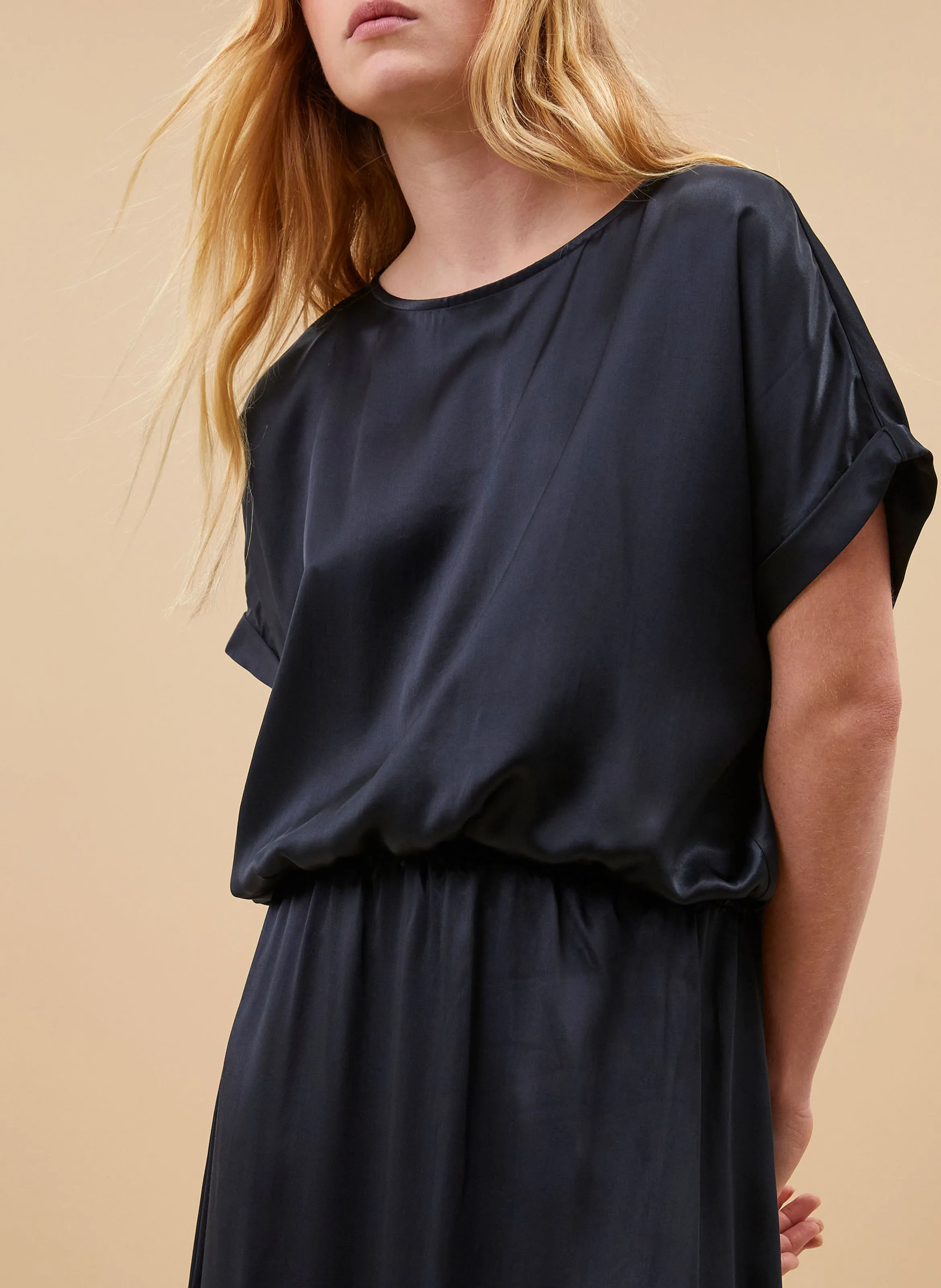  BY BAR   LUMA - Blusa satinata | Blu