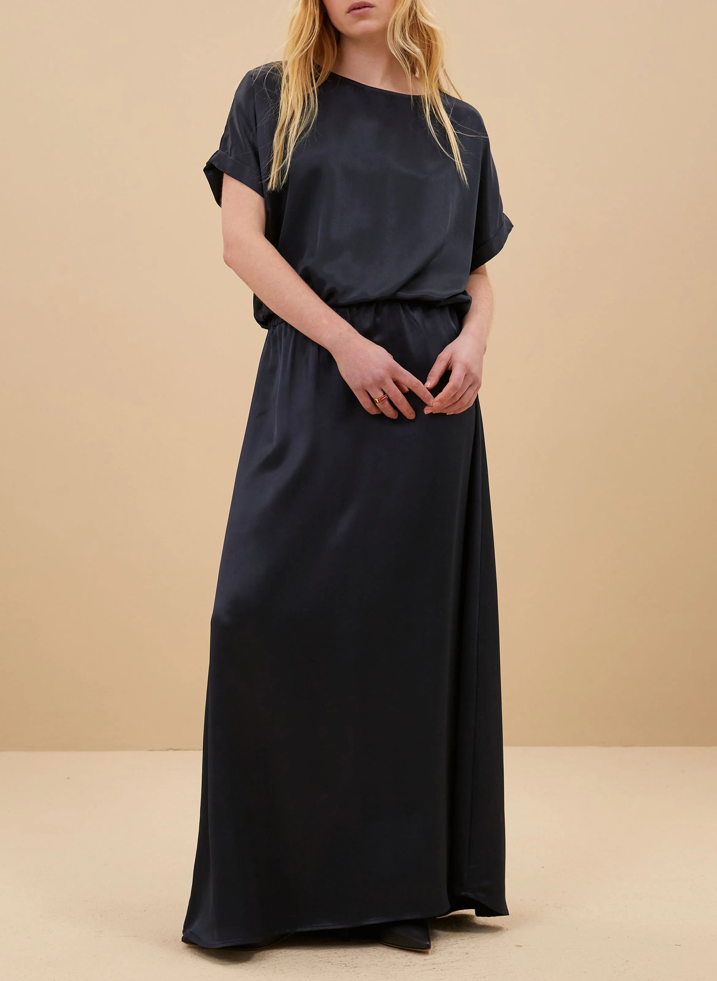  BY BAR   LUMA - Blusa satinata | Blu