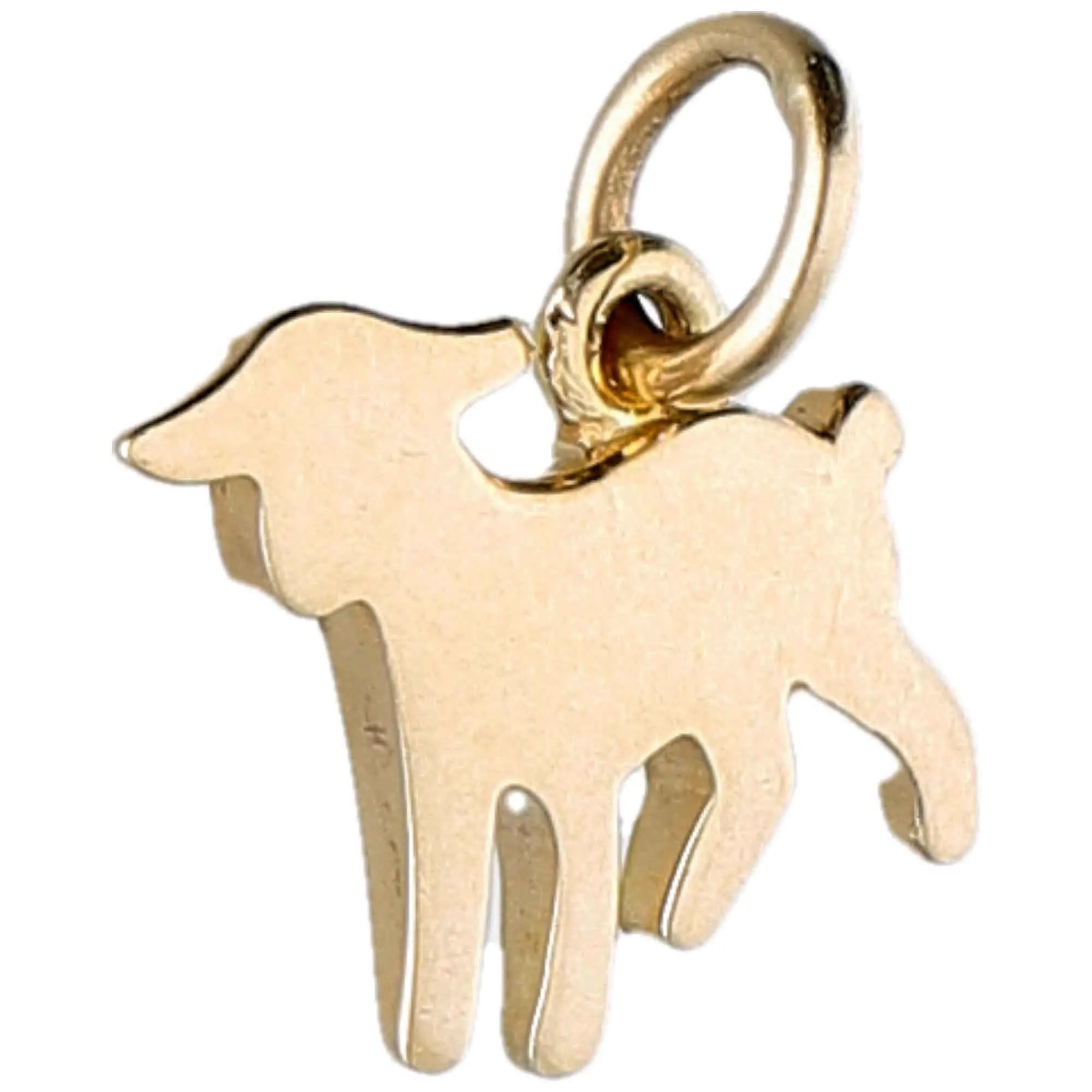 Ciondolo agnello in oro giallo da 2 g