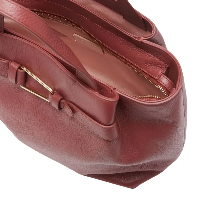 Coccinelle Borsa a Mano in Pelle con Grana Linea Coccinelle Malory Medium