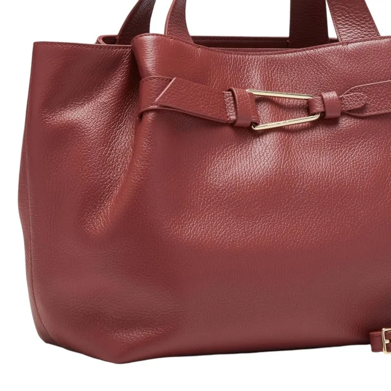 Coccinelle Borsa a Mano in Pelle con Grana Linea Coccinelle Malory Medium