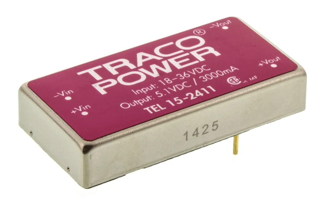 Convertitore c.c.-c.c. 15W, Vin 18 → 36 V c.c., Vout 5V cc, 1.5kV cc