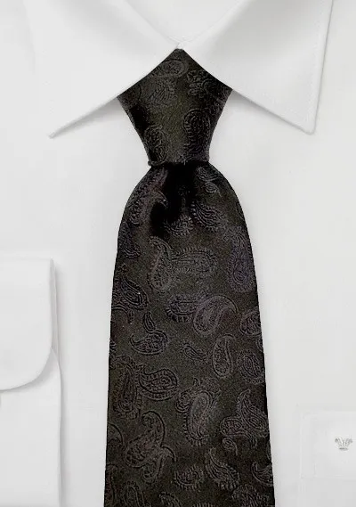 Cravatta business Paisley Night Nero