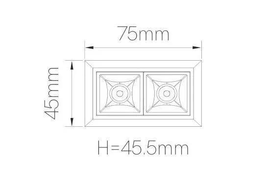 Faretto da Incasso TRAM2 6w Bianco IK06 Switch App 2700k/6000k Beneito Faure 4731