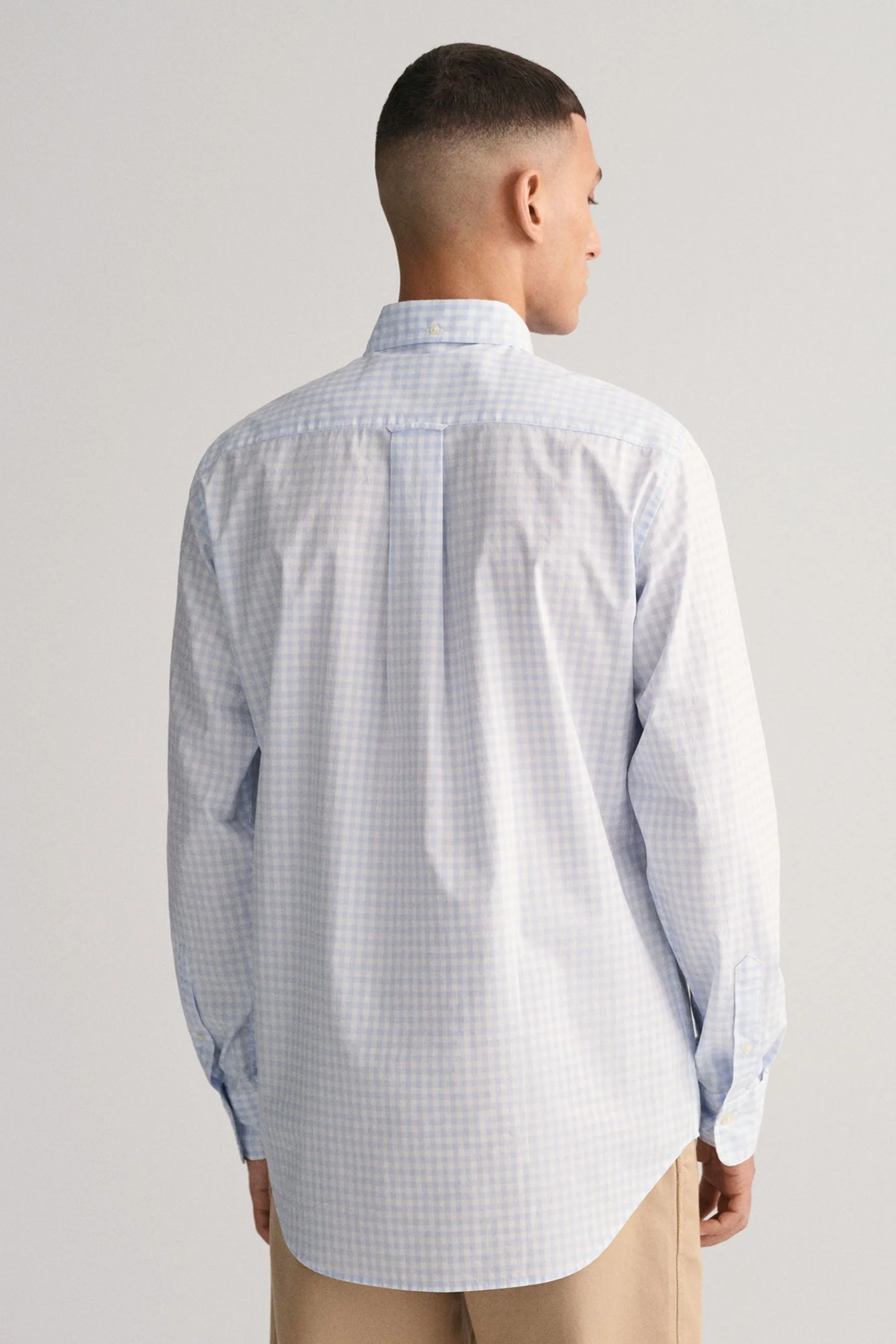 GANT Camicia in popeline A quadretti 100% cotone    