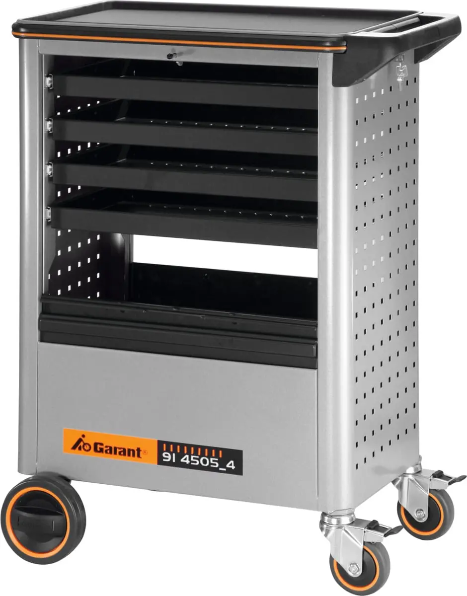 GARANT - Carrello per officina con 4 cassetti estraibili, Numero divisori estraibili: 4