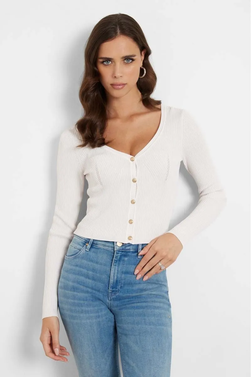 GUESS CARDIGAN BOTTONI JEANSERIA