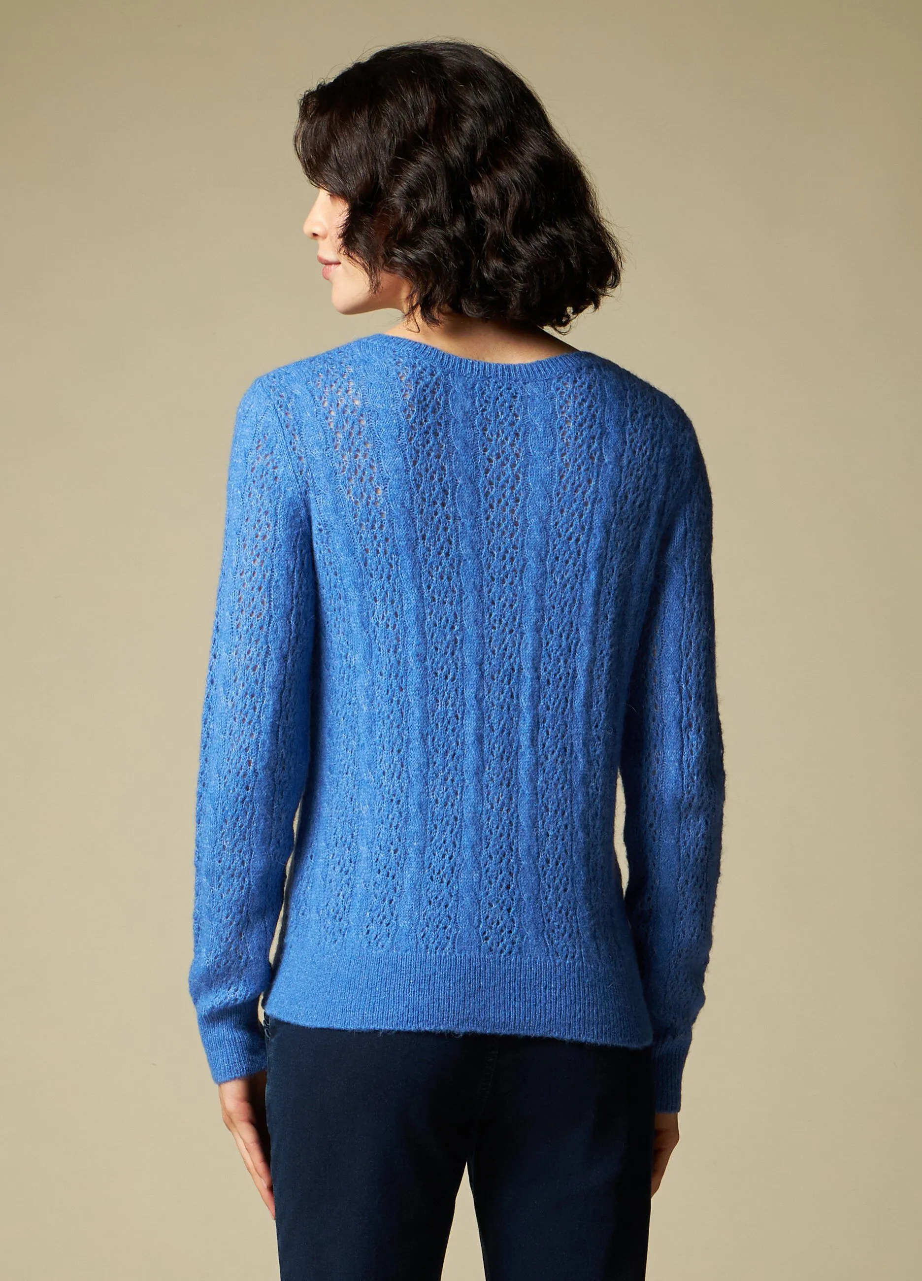 IWIE  Cardigan in misto lana di alpaca donna