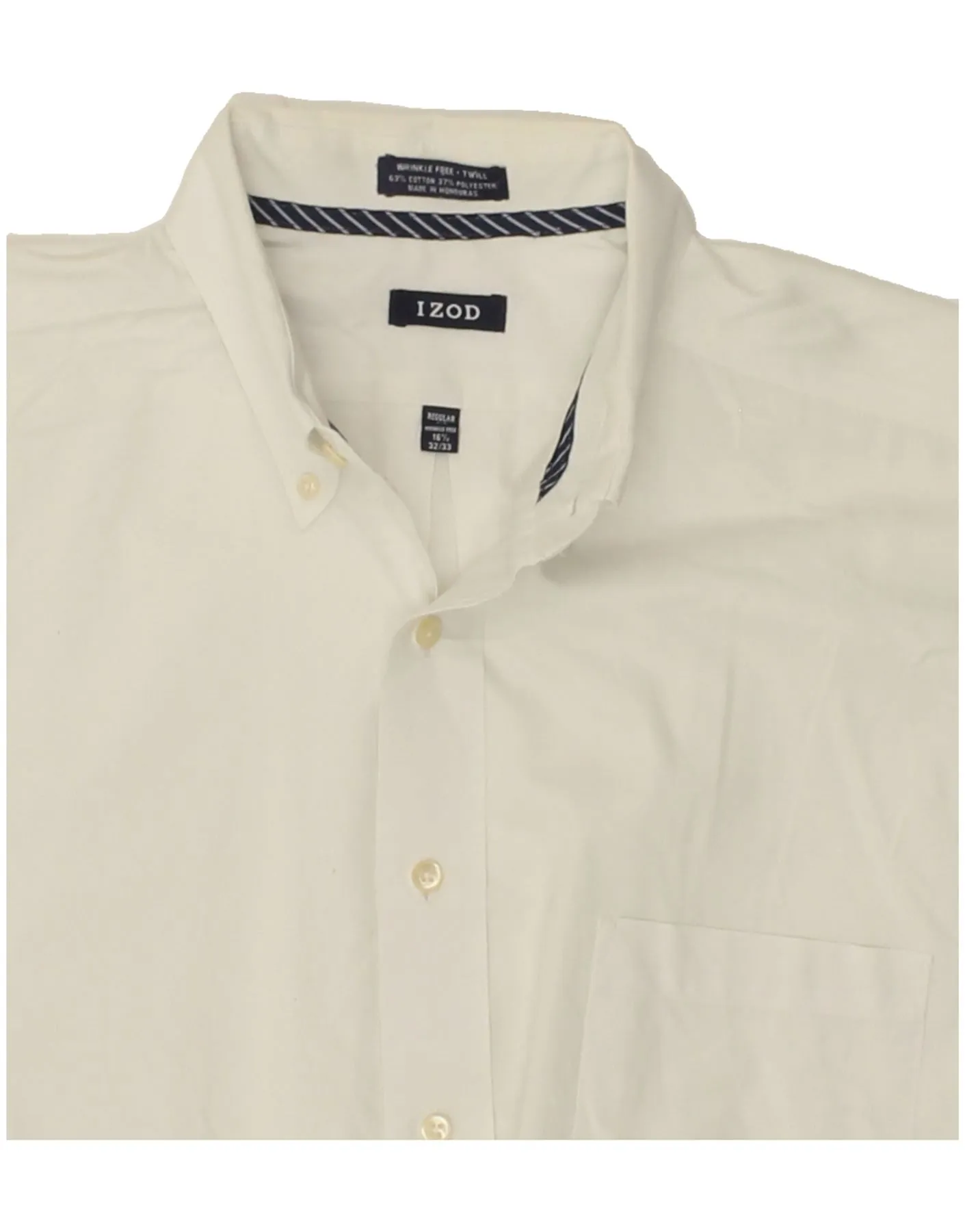 IZOD Mens Regular Fit Shirt Size 15 1/2 Large White