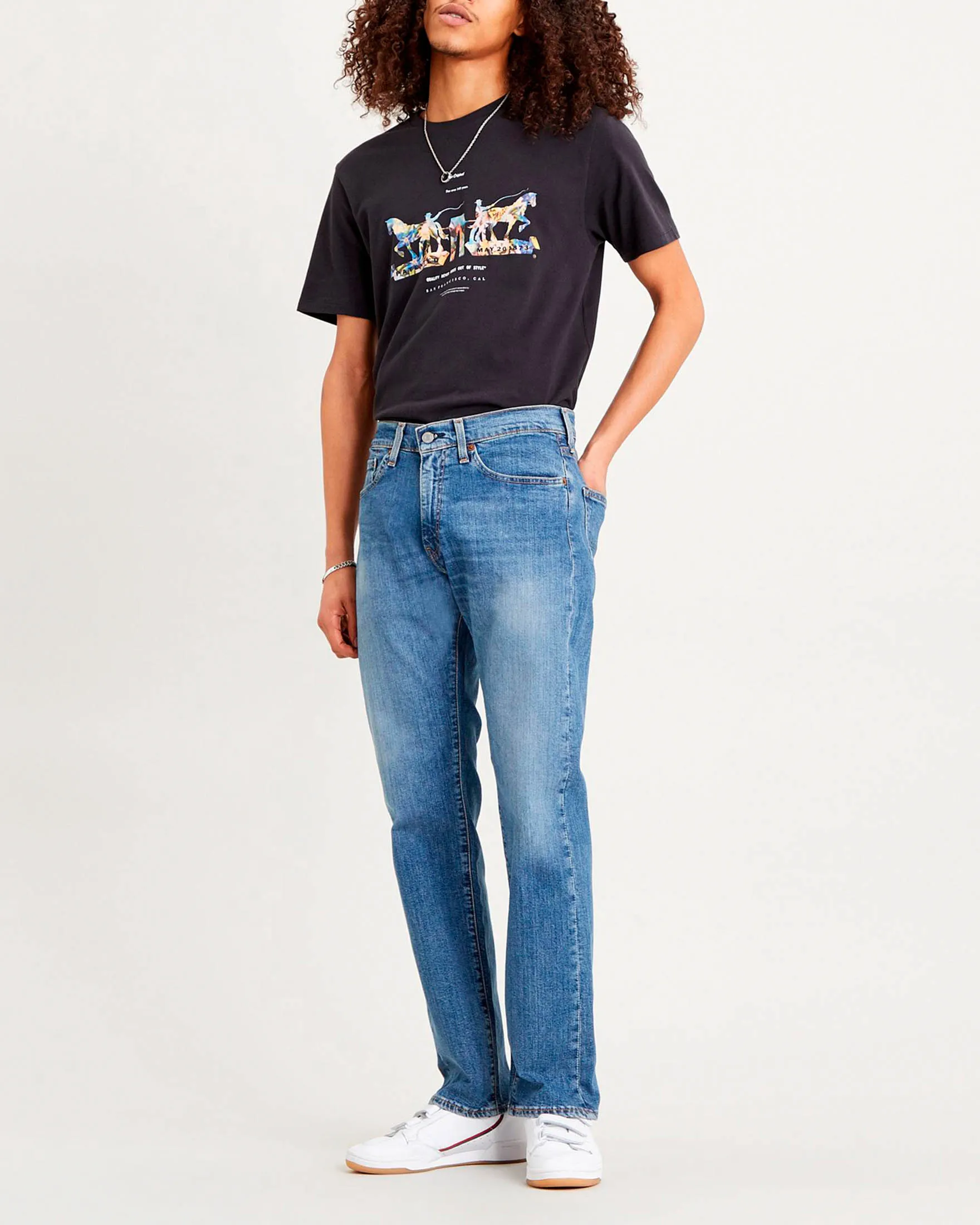 Jeans 502 regular lavaggio chiaro super stone washed