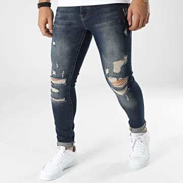 Jeans slim B7412 Blu Denim