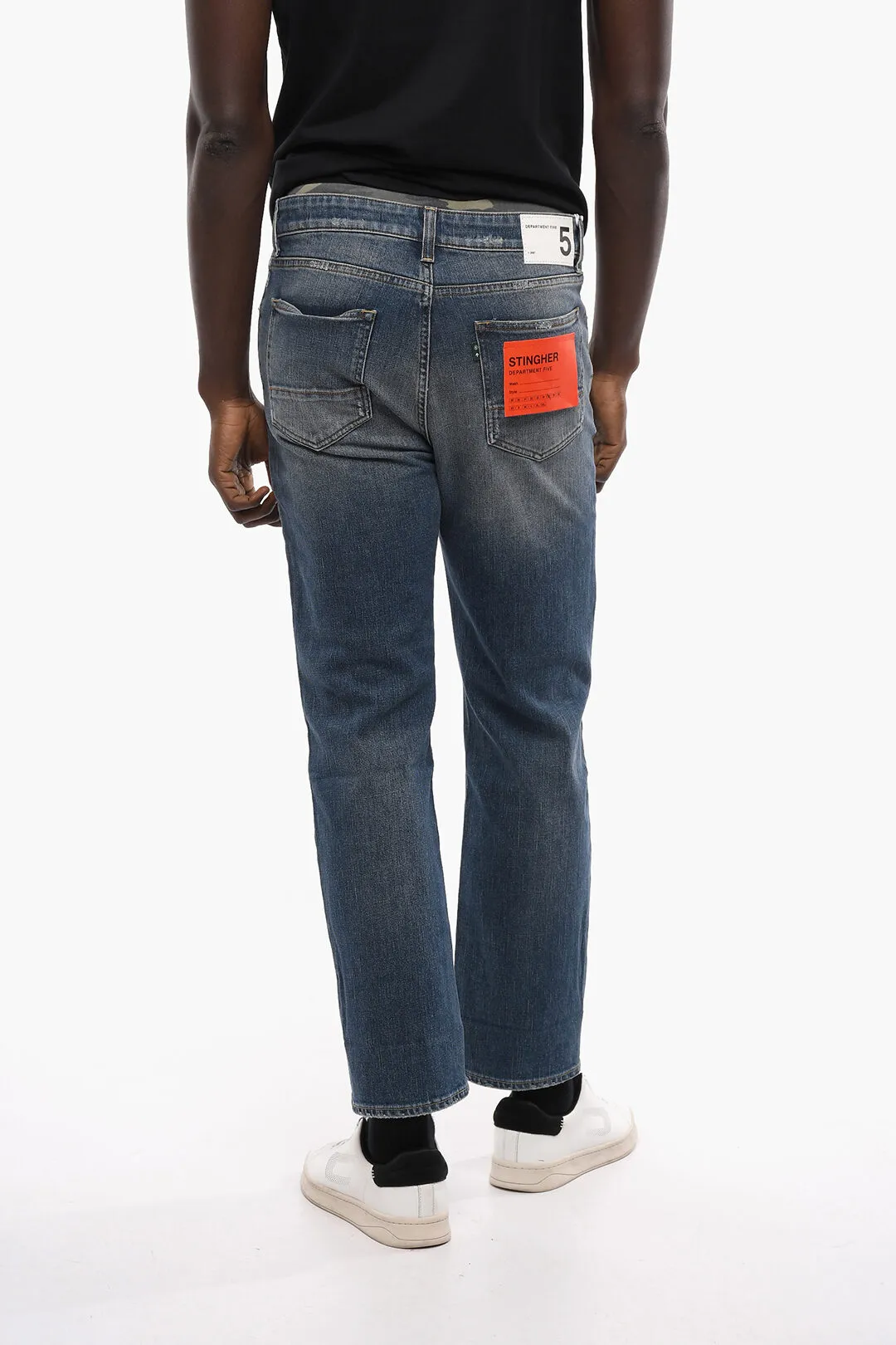 Jeans STINGHER Regular Fit con Cuciture a Vista 20cm