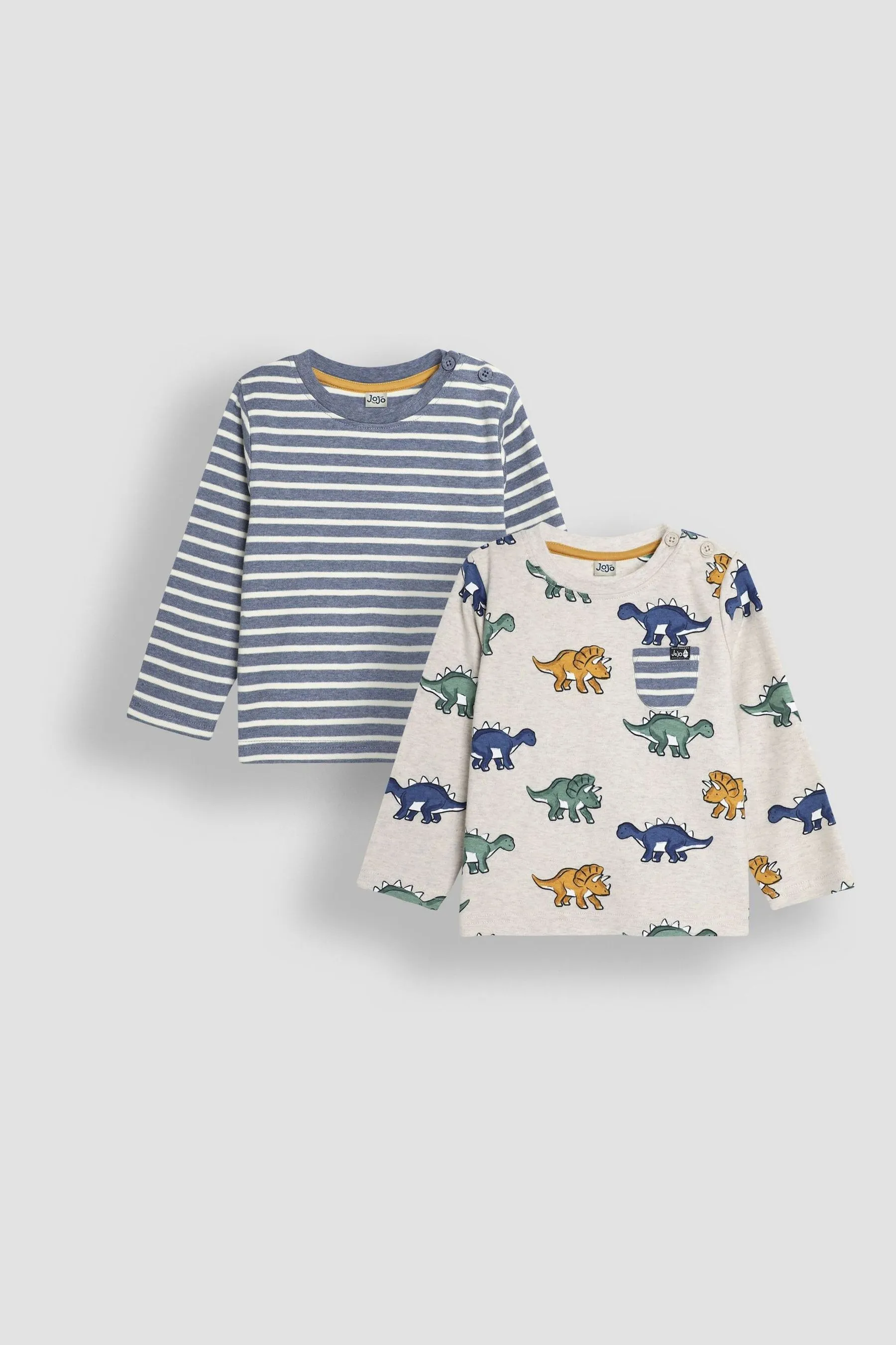 JoJo Maman Bébé Long Sleeve 2-Pack Tops    