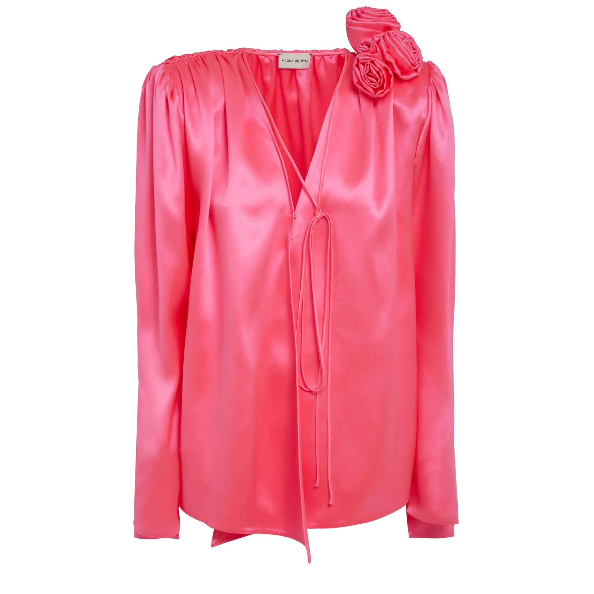 MAGDA BUTRYM  Camicia in seta rosa