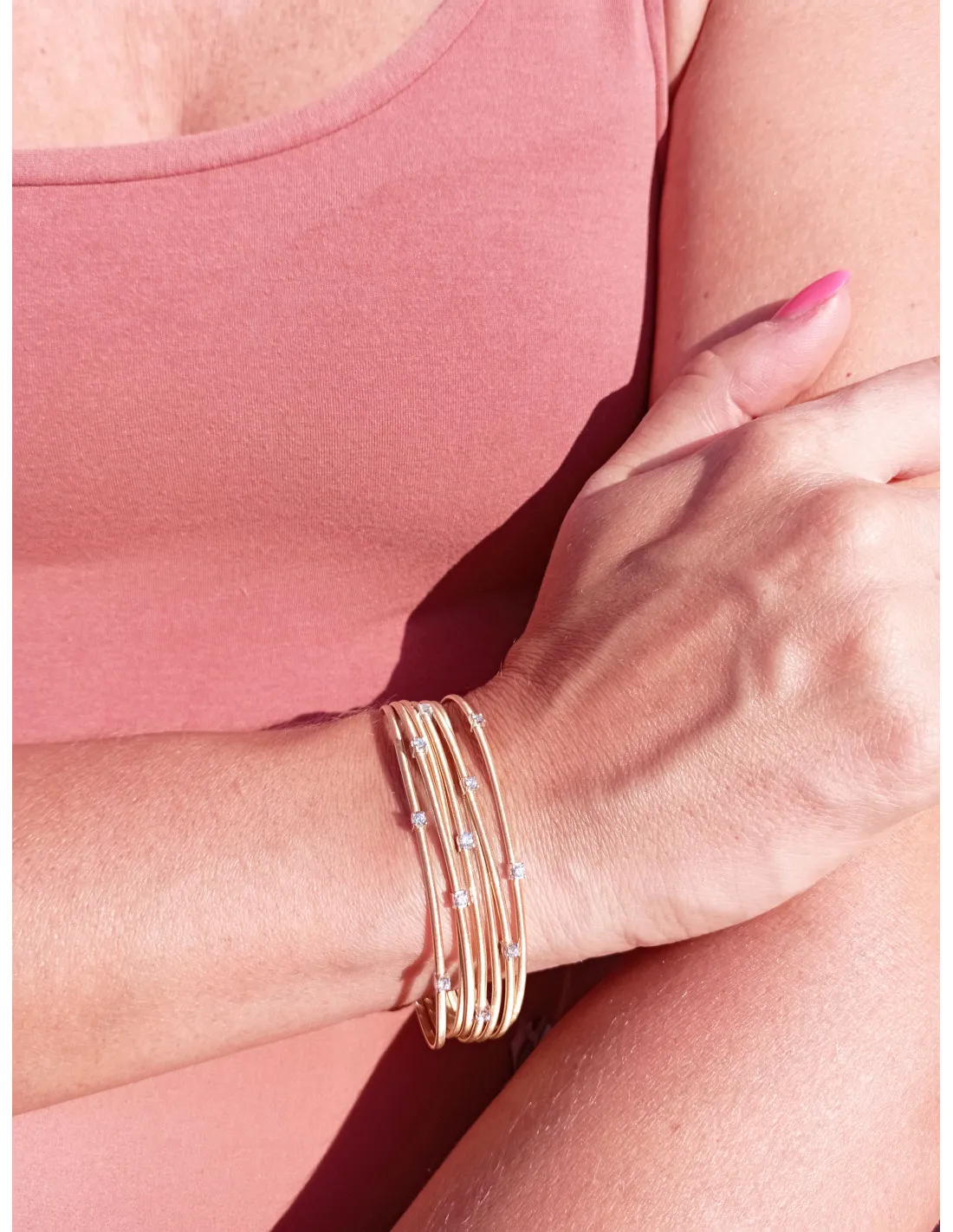 Marco Bicego Goa Bracciale oro giallo e Diamanti 7 fili ref: BG686-B