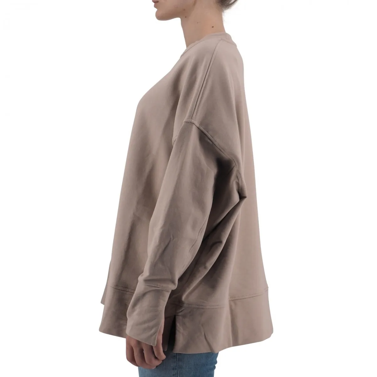 Maxi Maglia In Cotone Girocollo