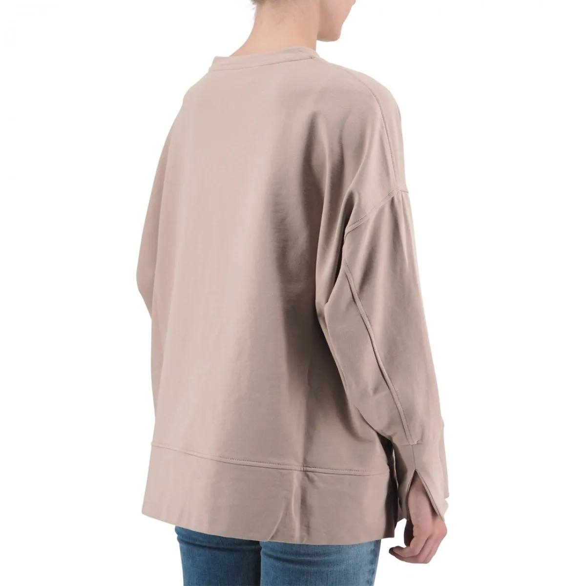 Maxi Maglia In Cotone Girocollo