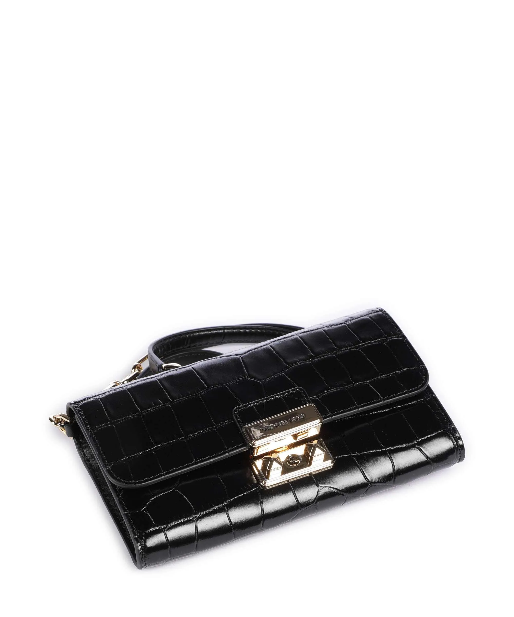  Michael Kors Tribeca Borsa a tracolla pelle di vitello goffrata nero  