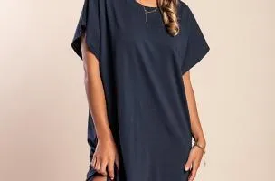 Mini abito con maniche ampie, blu scuro