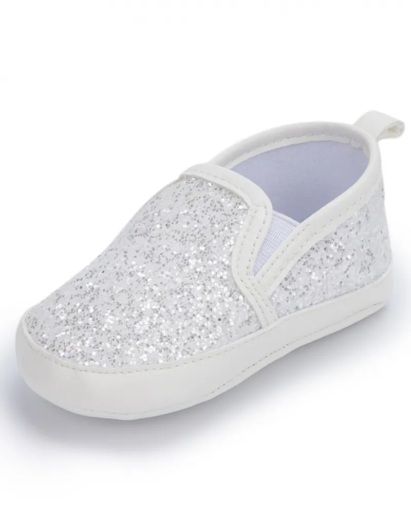Nuove Scarpe Neonato Scarpe Bambina Neonato Abito Oro Flash Cotone Suola Morbida N