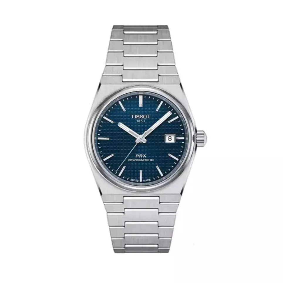 Orologio Tissot PRX 35 mm Blu Powermatic 80 T1372071104100