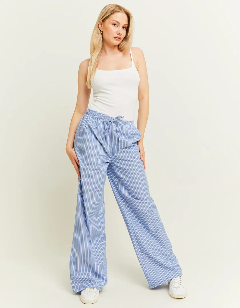 Pantaloni Stile Pigiama a Righe  