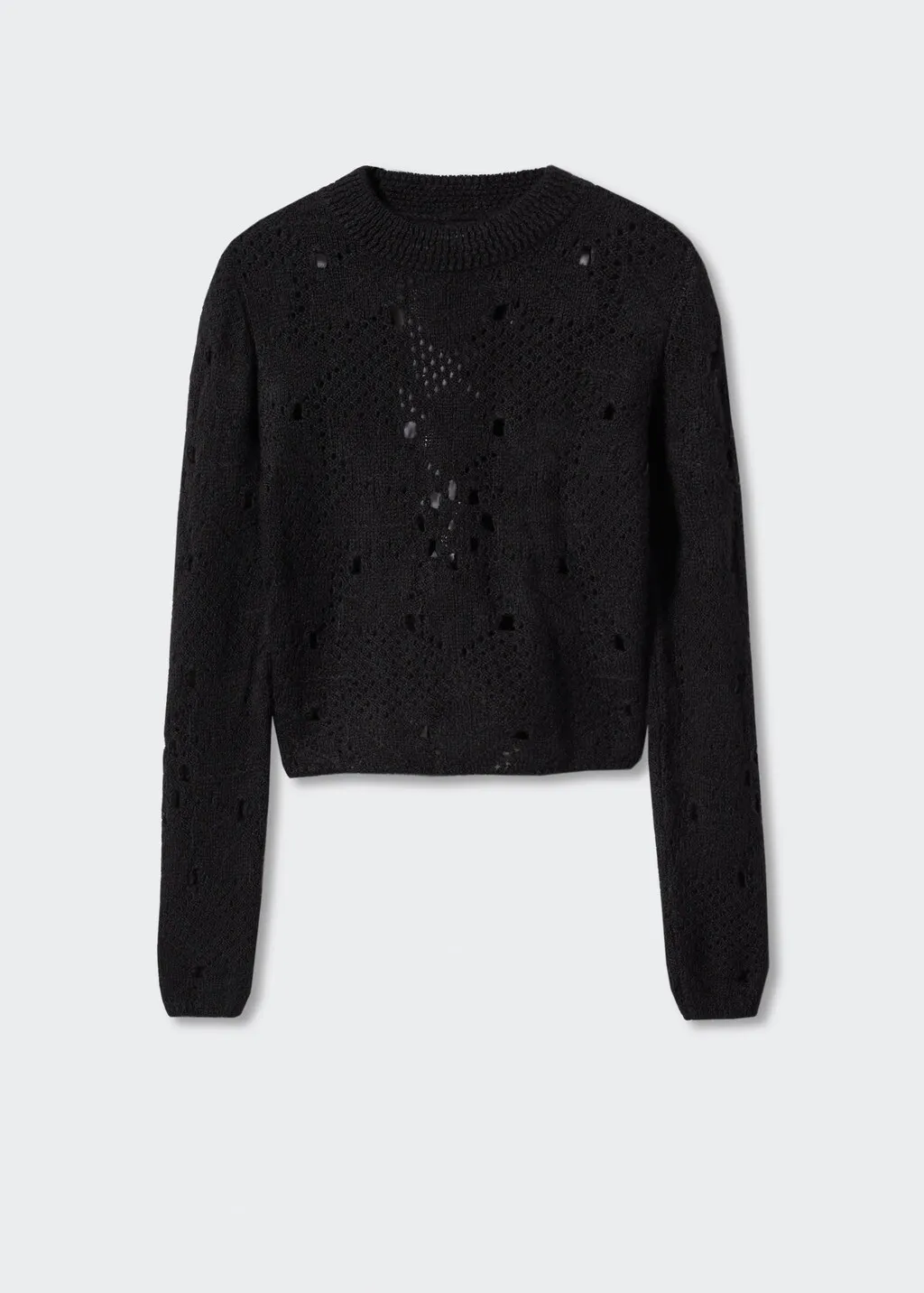 Pullover traforato schiena scoperta