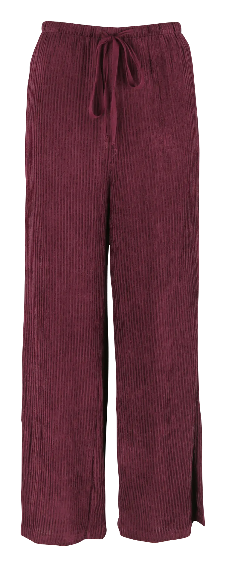  SEE U SOON   Pantalone largo in velluto a coste | Rosso