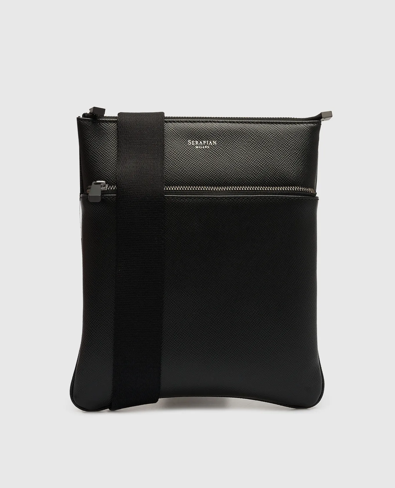 Serapian Borsa a tracolla in pelle nera SREVLMML679423Y292