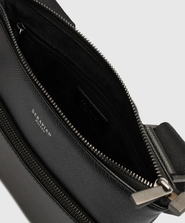 Serapian Borsa a tracolla in pelle nera SREVLMML679423Y292