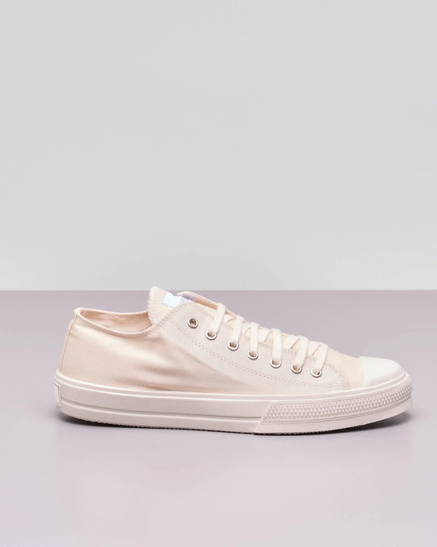 Sneakers beige in tela di cotone