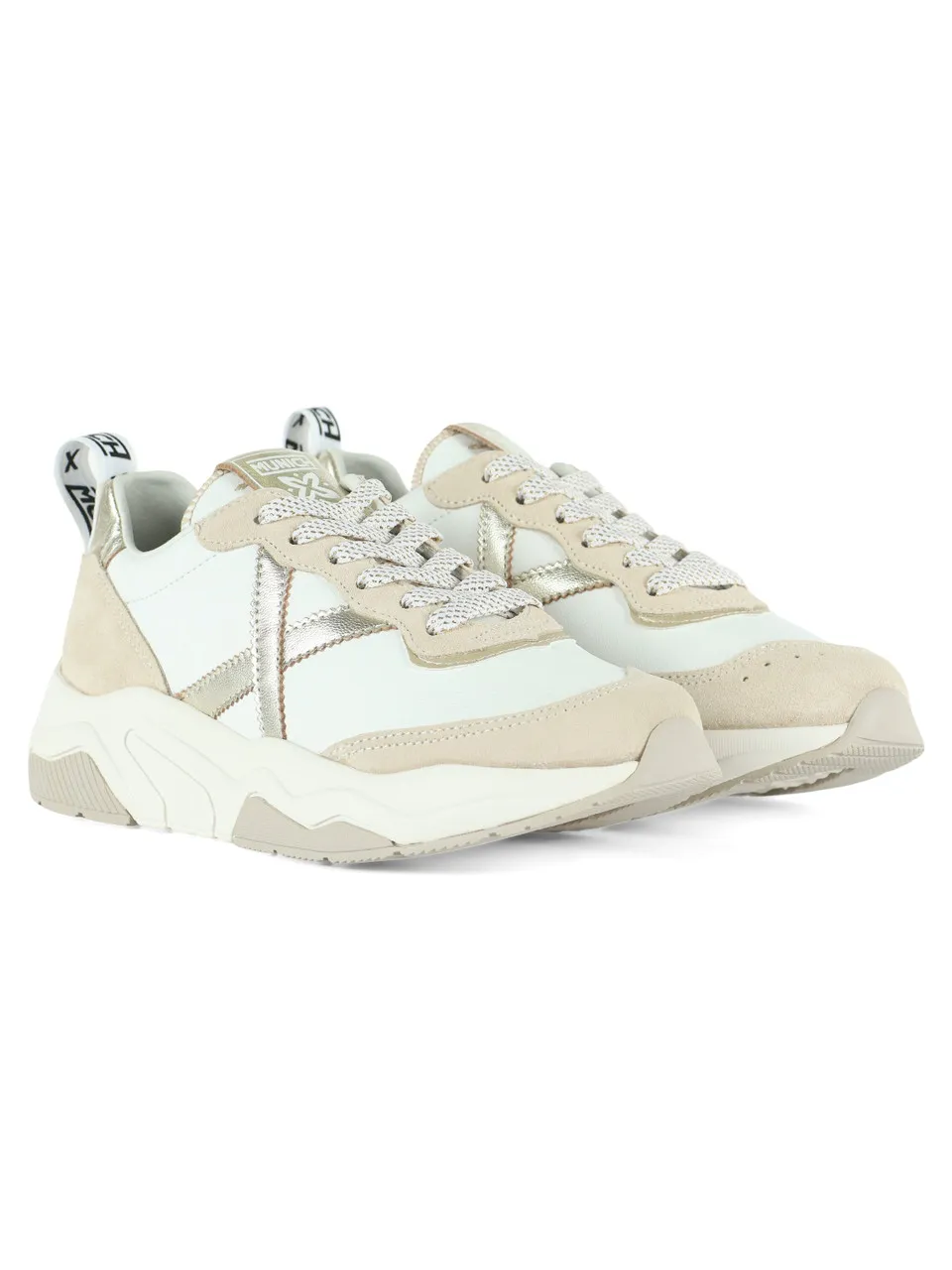 Sneakers in pelle e tessuto WAVE 157