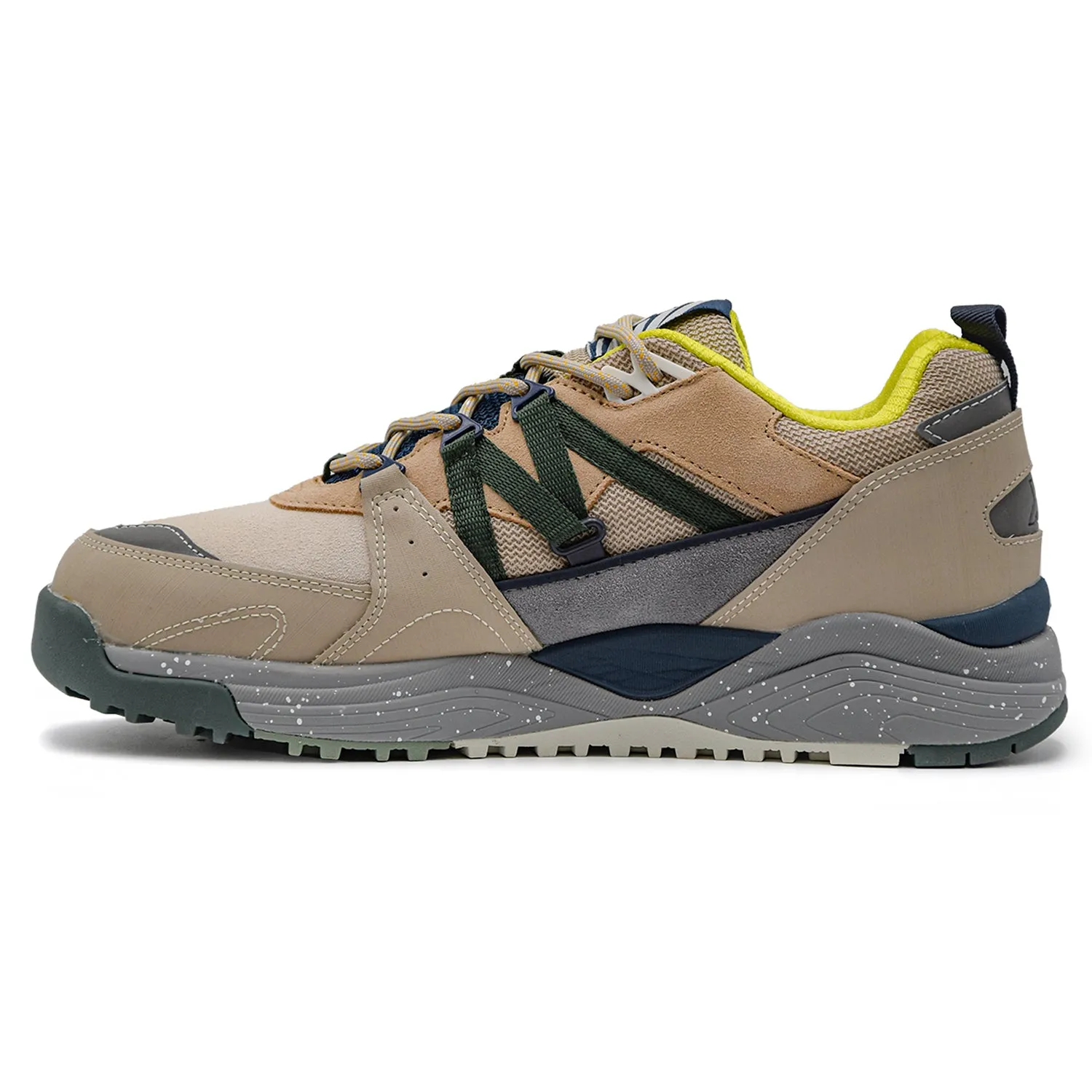 Sneakers Uomo Beige Karhu Fusion XC Sistema Fulcrom E Logo Verde