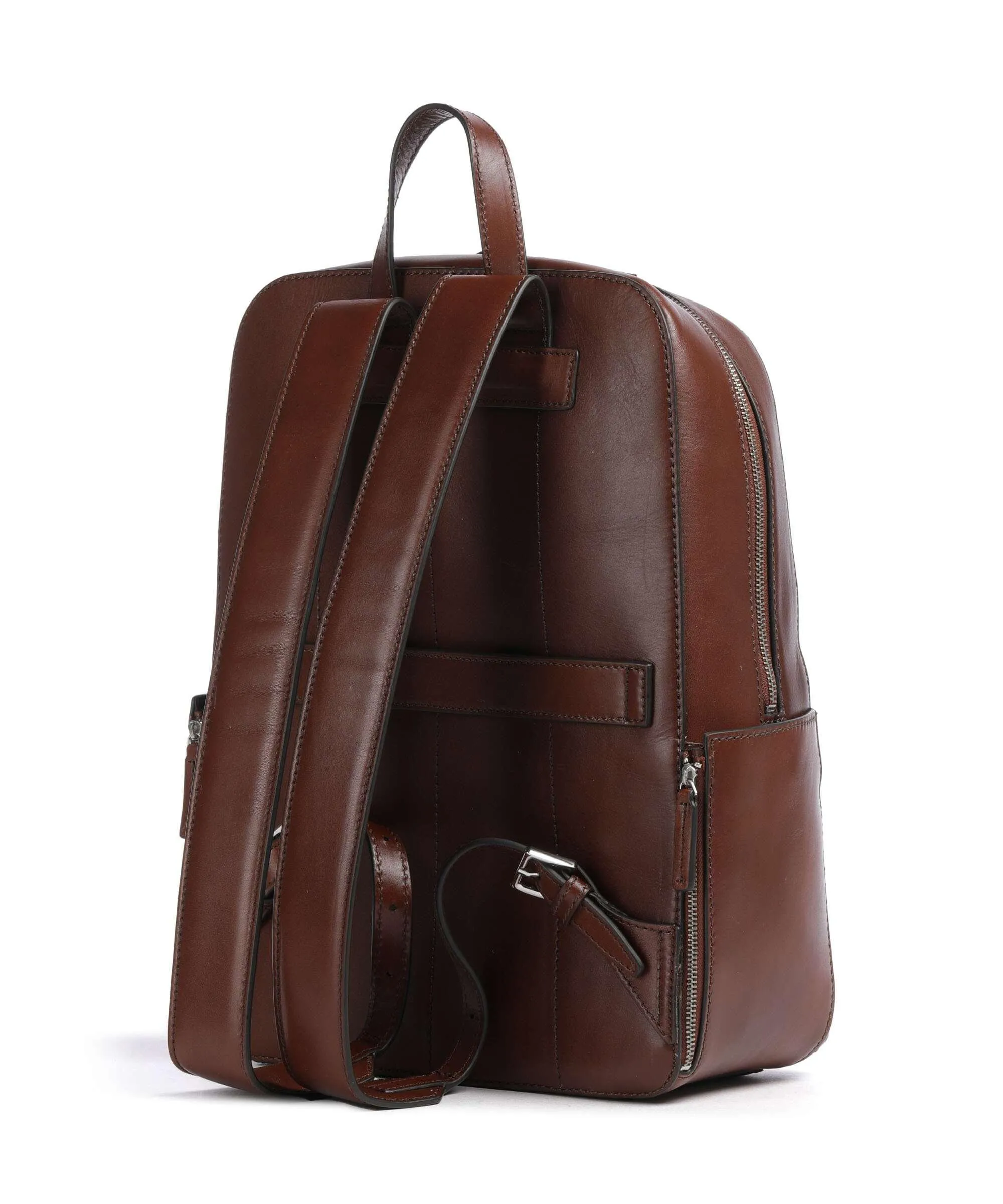  The Bridge Alberto Zaino 14″ pelle di vacchetta finemente grana marrone  