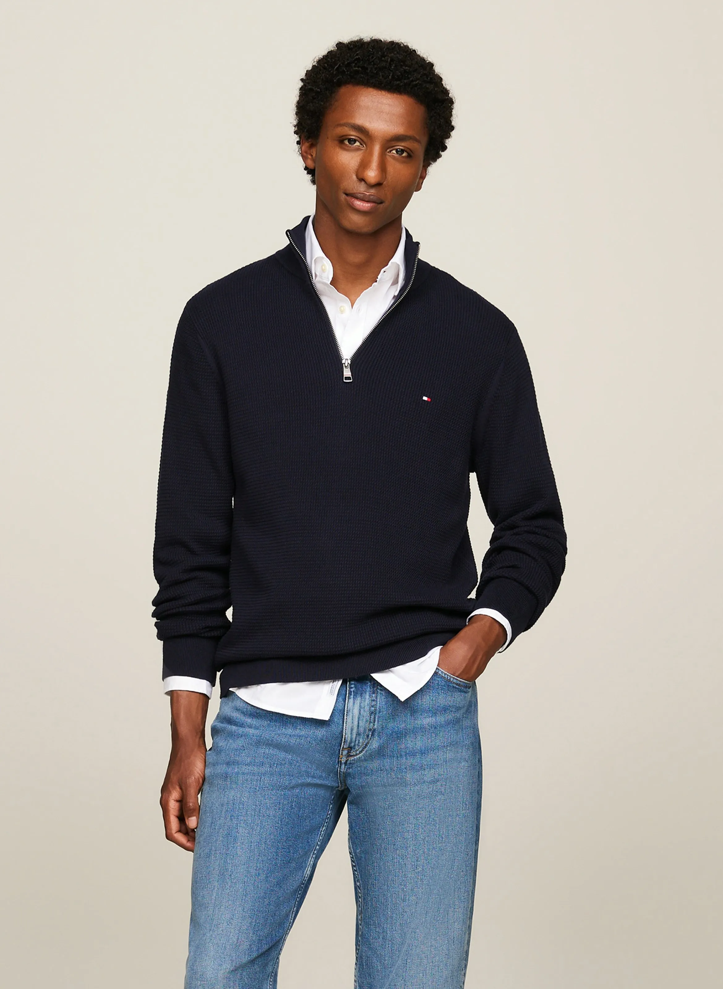 TOMMY HILFIGER   Polo regular fit in cotone biologico | Blu