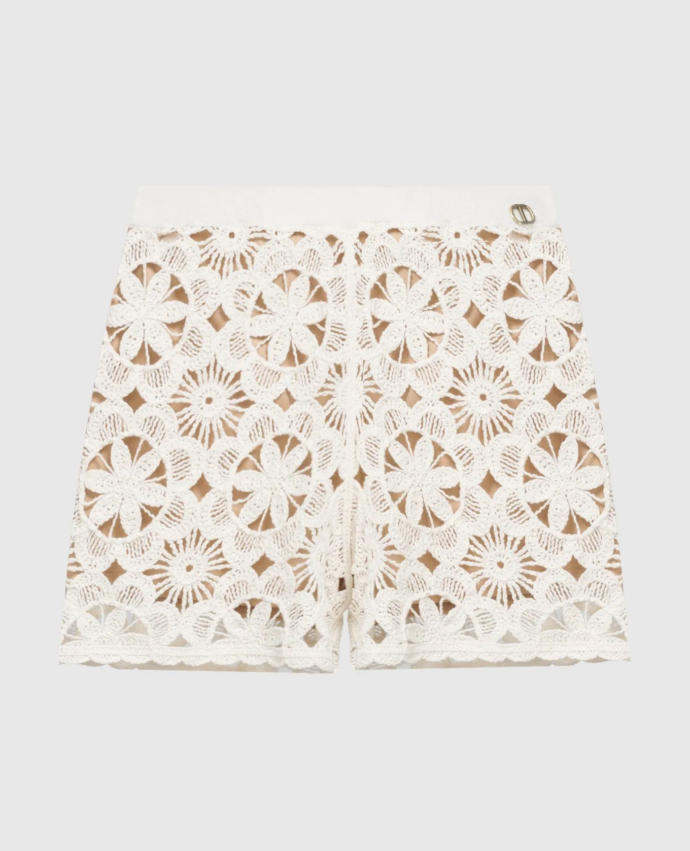 Twinset Shorts in pizzo beige 241TT3231